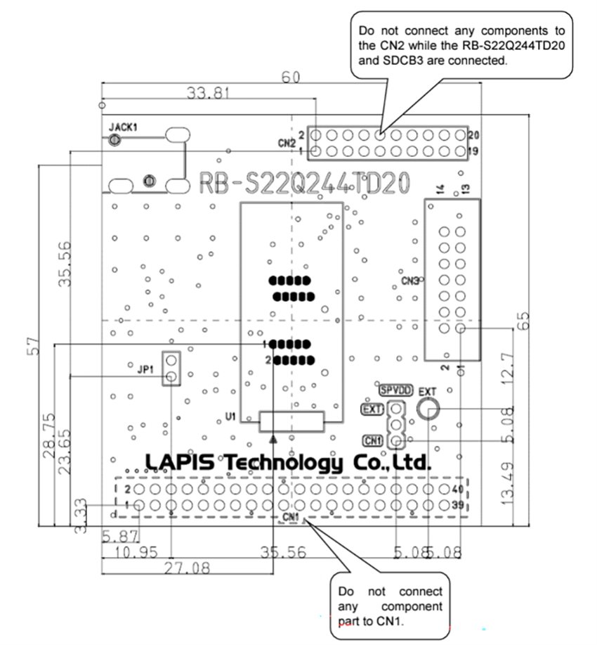 Schaltungsanordnung - ROHM Semiconductor RB-S22Q244TD20 Referenzboard